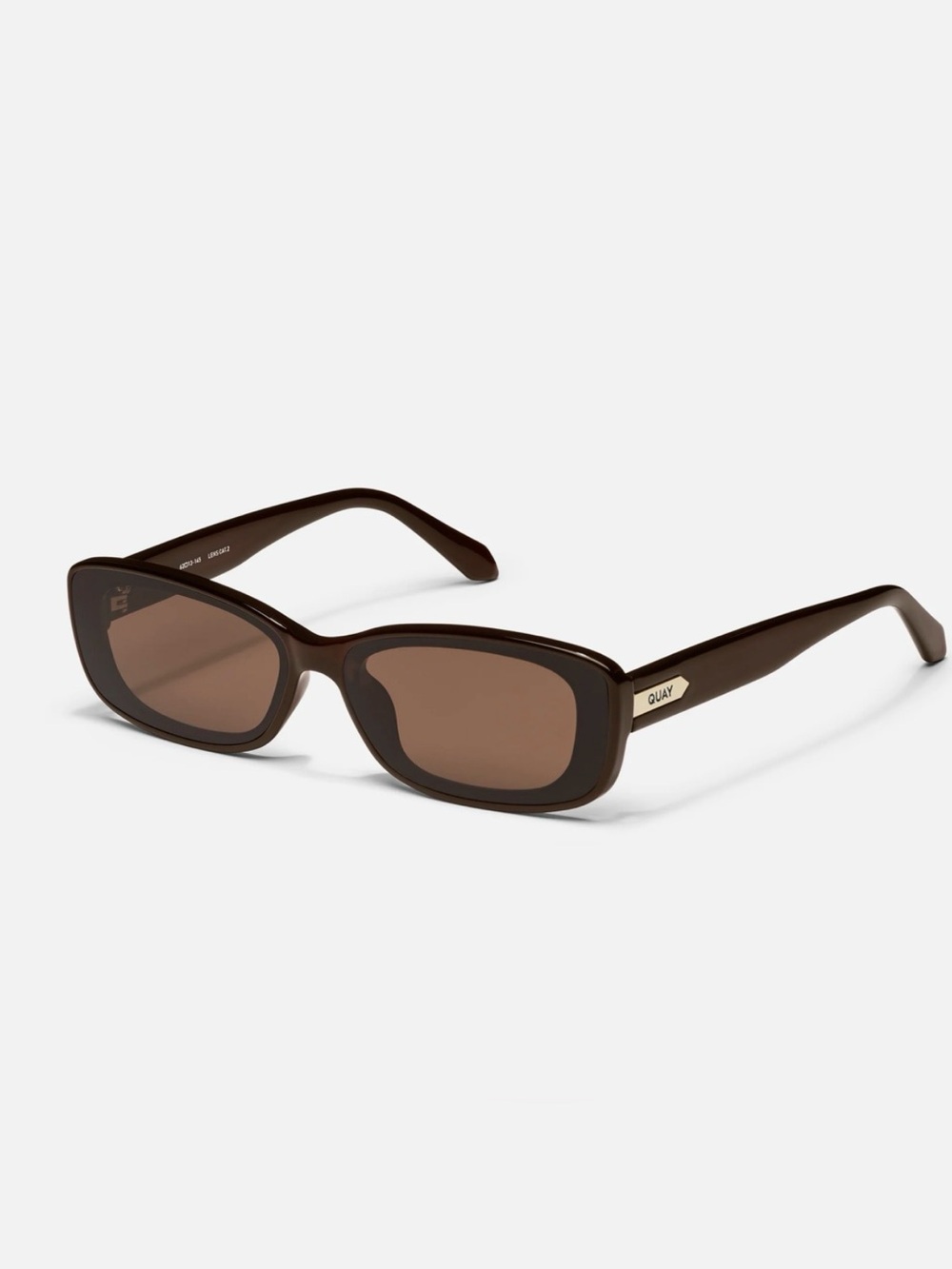 NWOT Quay Australia VIBE CHECK Chocolate Frame/Brown Lens Sunglasses - Picture 2 of 12